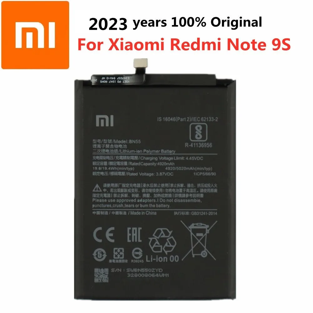 2023-Years-5020mAh-BN55-Original-Battery-For-Xiaomi-Redmi-Note-9S-9-S ...