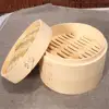 Bamboo Steamer Basket Chinese Cooking Food Cooker 15cm 18cm , 18cm 3