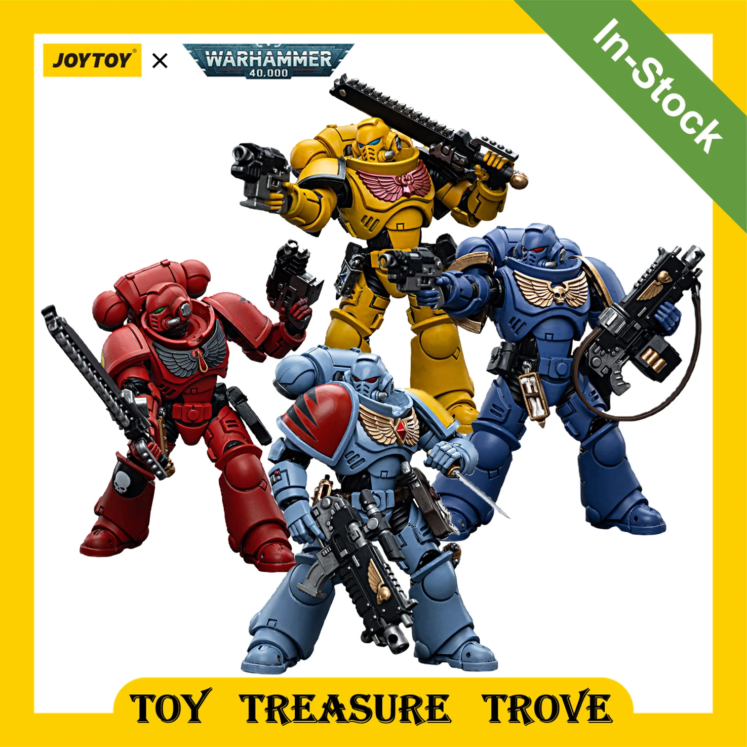 5 Figurines Nécrons Immortels – Warhammer 40K – Plastique – Occasion (P-00IRA)