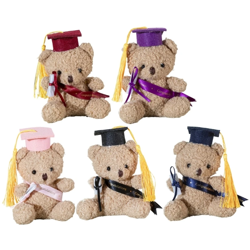 

Bachelors Bear Plush Stuffed Animals Graduation Hat Gift Souvenir