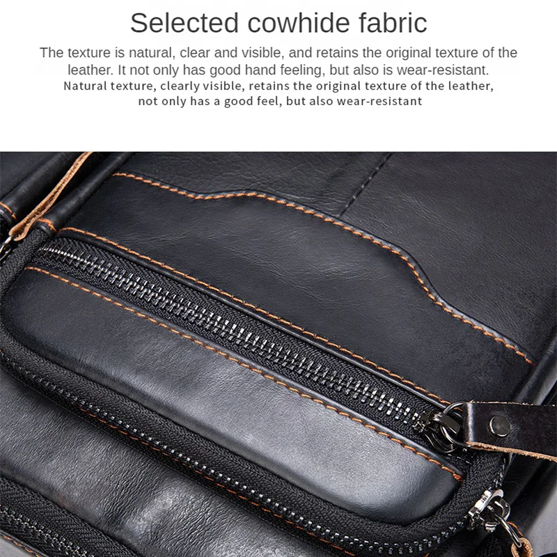 Business Men's Briefcases Men Bags Genuine Leather Bag for Document Office Bags for Men High Quality Briefcases Man