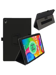 HiGrace 10.1-Inch Full Cover Leather Tablet Case - Magnetic All-Inclusive Fall Protection for HiGrace C107 (Black)