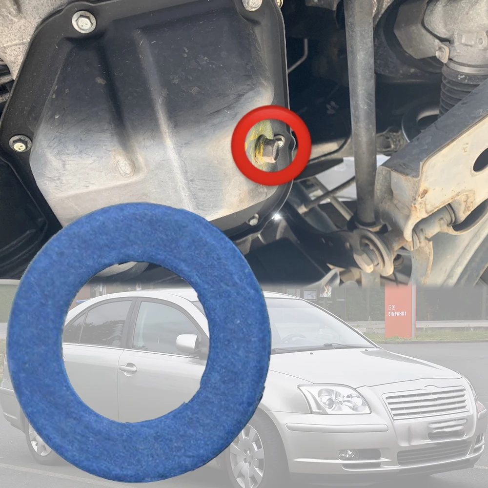 Car Oil Drain Sump Plug Washer Gasket Seal Accessories oil drain plug gasket oil drain plug seal washer o ring gasket sealing washers engine gasket set copper gasket combination For Toyota Avensis T270 T250 T220 1997-2015