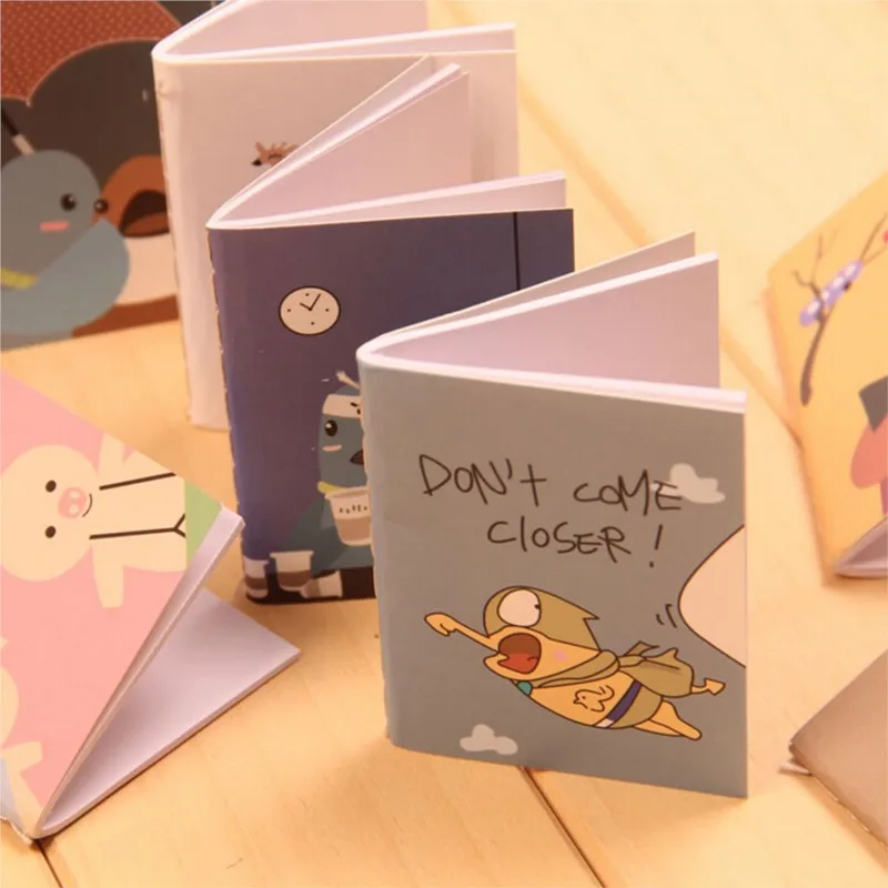 Retro Notepad Book Korean Lovely Cartoon Image Vintage For Kids Stationery Kawaii Journal Diary Notebook 1Pc