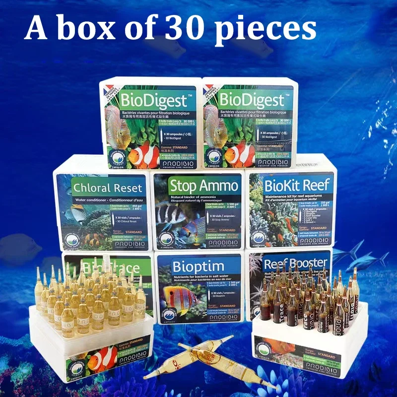 Prodibio BioDigest BioTrace BioVert Bioptim Coral Vits Stop Ammo Biokit Reef Booster All In One Listing For Fresh Water 30vials