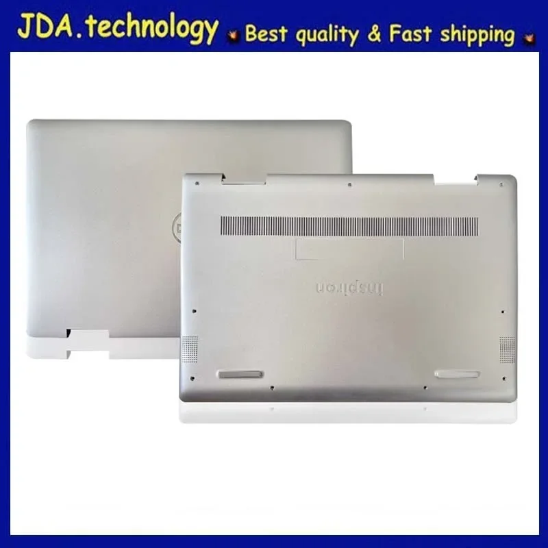 Meiarrow New/Org Per Dell Inspiron 15 5000 5581 5582 2-In-1 Laptop Lcd Cover Posteriore/Inferiore Argento