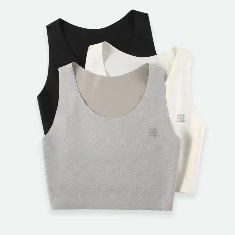Pullover Chest Binder Tomboy Sportswear Thin Vest Breathable Sports Bra No Trace No Metal No Hook Trans Binder For Woman