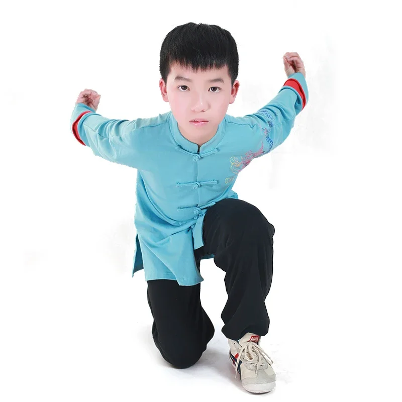 

Adults And Children Elastic Pure Cotton Tai Chi Clothes Kung Fu Dress Martial Art Uniform Kun Master Multicolor Printing 2023