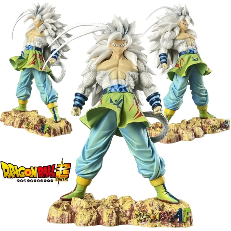 

Dragon Ball Super Saiyan 5 White God Son Goku Kakarot Jiyi Gong Pvc Figure New Form Anime Decoration Collectible Model Toy Gift