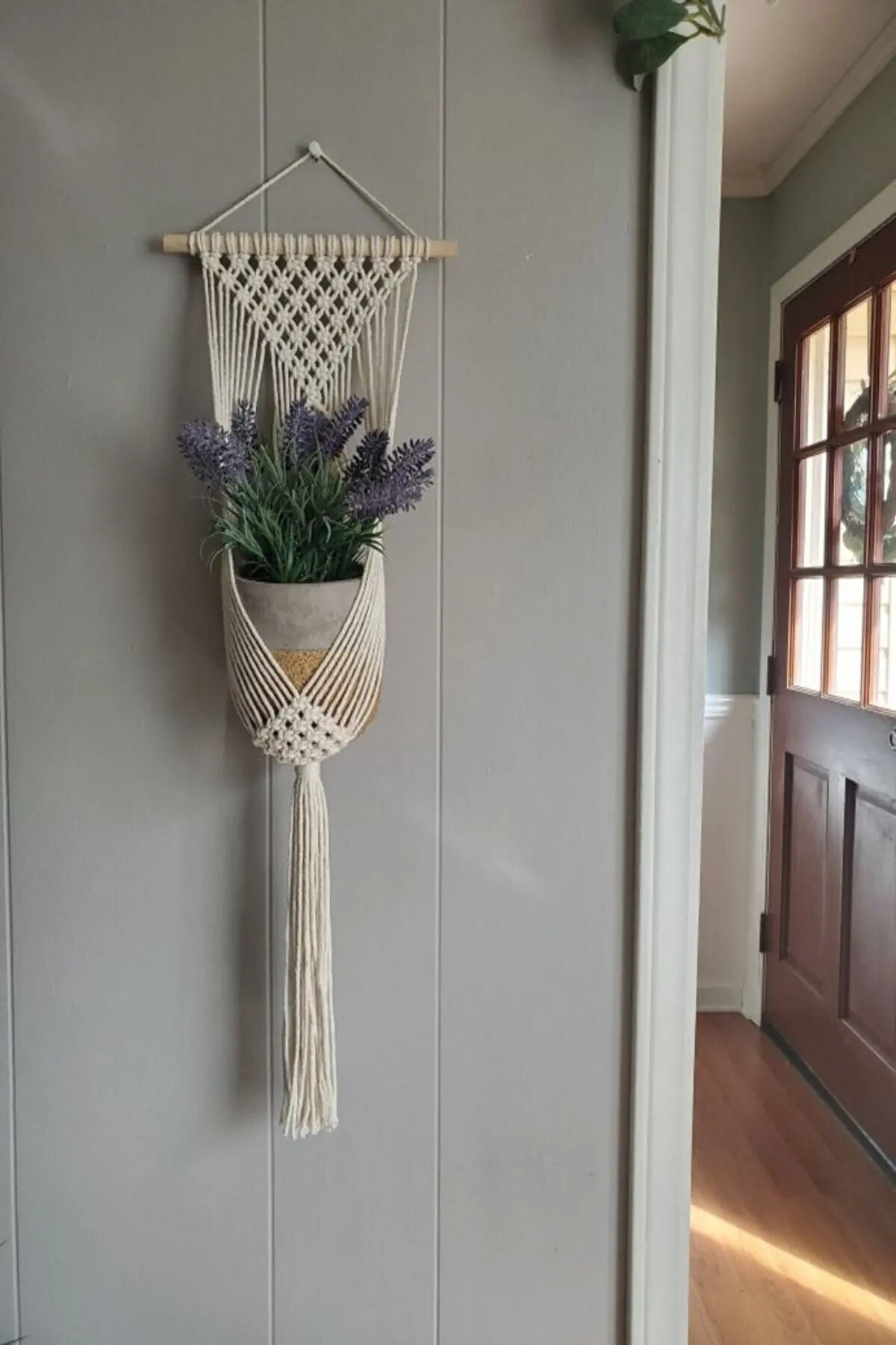 Donna Riutilizzare Preneur Artigianale Decorativo Macrame Wall Art Flower Rack String Hanging Basket Vaso Di Fiori Consegna Veloce