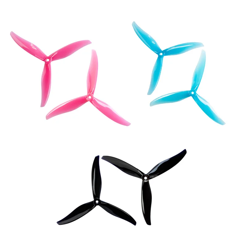 2Pairs 7041 Propeller 3-Leaves Plastic Prop Paddle Support for 2408 1100kv Motor For RC Drone Airplane Quandcopter Accessory