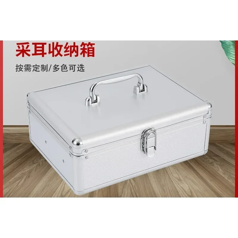 알루미늄 휴대용 화장품 케이스, 작은 네일 광택제 케이스, 화장품 여행 케이스, 31x23x12cm