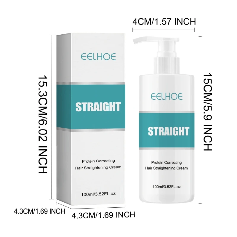 Protein Hair Straightening Cream Professional Damaged Treatments Smoothing