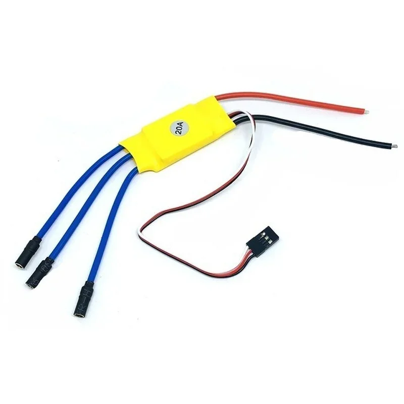 고정익 다축 드론에 적합한 브러시리스 모터 속도 컨트롤러, RC BEC 20A 30A 40A ESC XT60 커넥터, 1 개