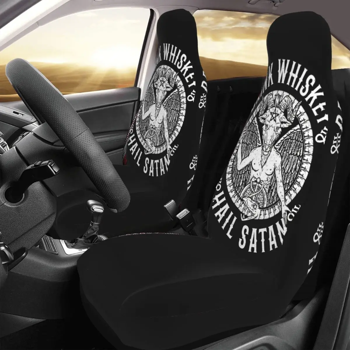 

Чехол для автомобильного сиденья с принтом виски