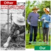 1.2/1.6M Garden Hoe Tool Stainless Steel Sharp Stirrup Loop Hoe with Triangle Head and Long Handle Ergonomic Weeding Tool 6