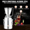 VEVOR Alcohol Still, 13 Gal 50L Water Alcohol Distiller, Home Distillery Kit include 304 Stainless Steel Tube & Circulating Pump 2
