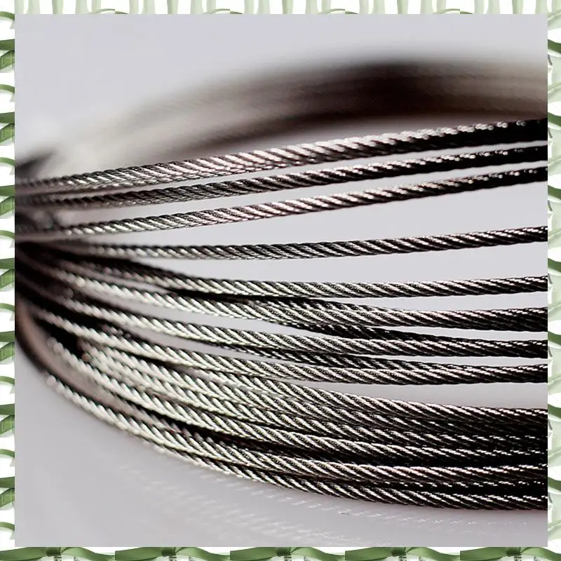 1.5Mm Diameter 7X7 Structure Of 304 Stainless Steel Wire Rope Alambra Cable Softer Fishing Lifting Electric Cable Rope