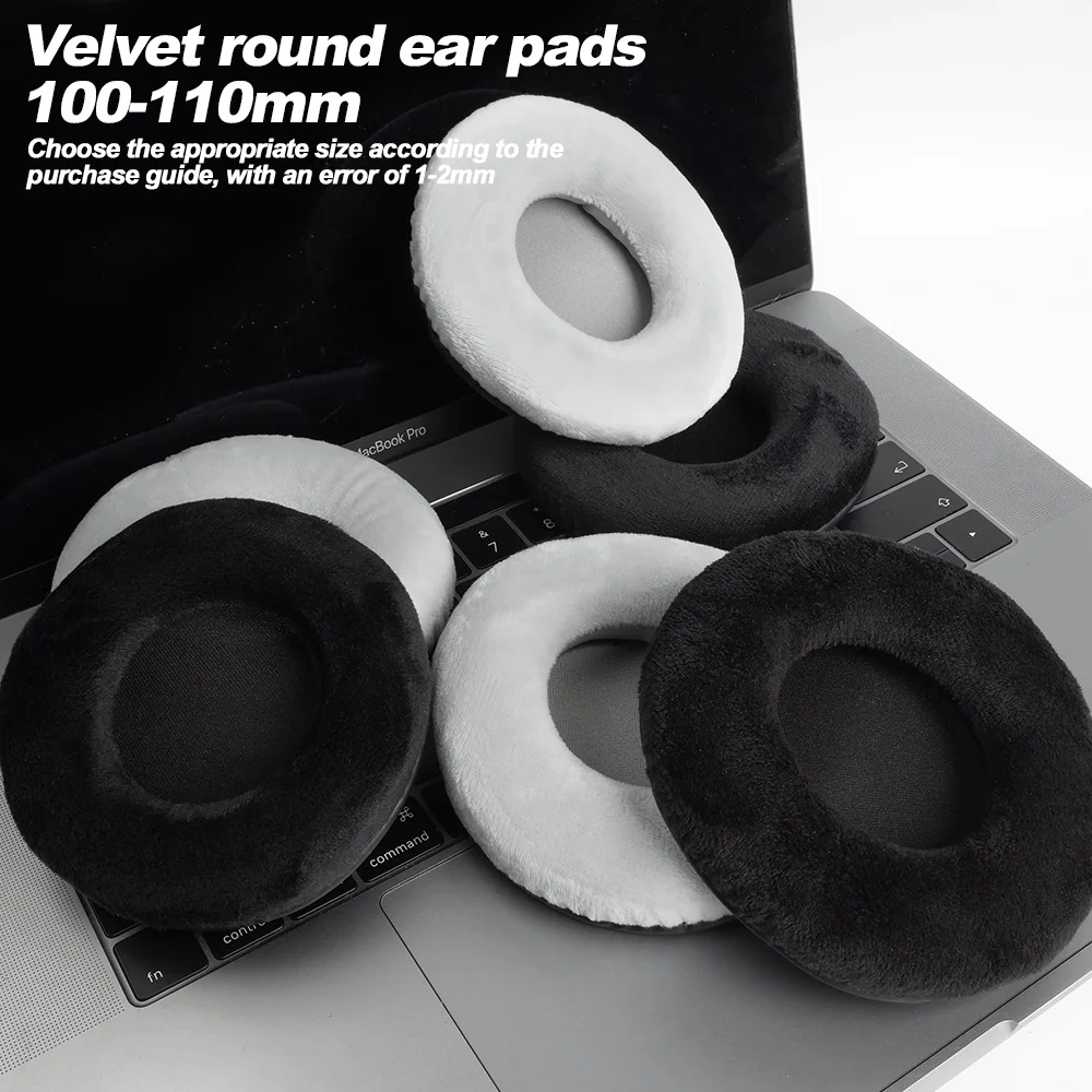 Round velvet 6CM/60mm-11CM/110mm earpads AKG SONY Audio-Technica Sennheiser Pioneer Foam Headphones Repair Accessories Earmuffs