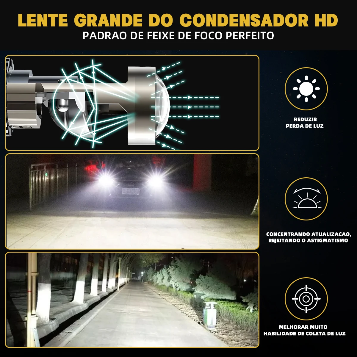 2개 H4 H7 Bi LED 미니 프로젝터 렌즈 LED 자동차 헤드라이트 전구 30000LM 120W 터보 자동 전구 H4 상하향등 안개등 전구 12V