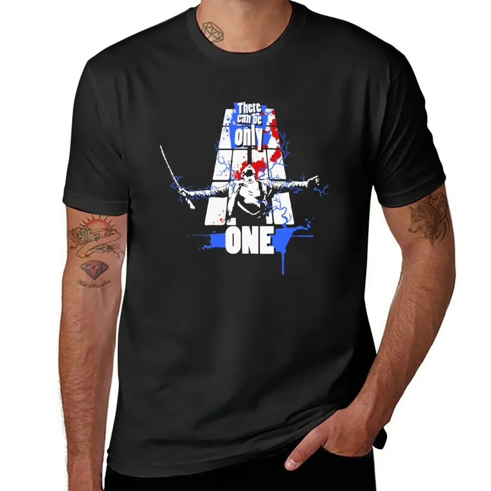 

There can be only one! T-Shirt customs korean fashion Short sleeve tee workout shirts for men