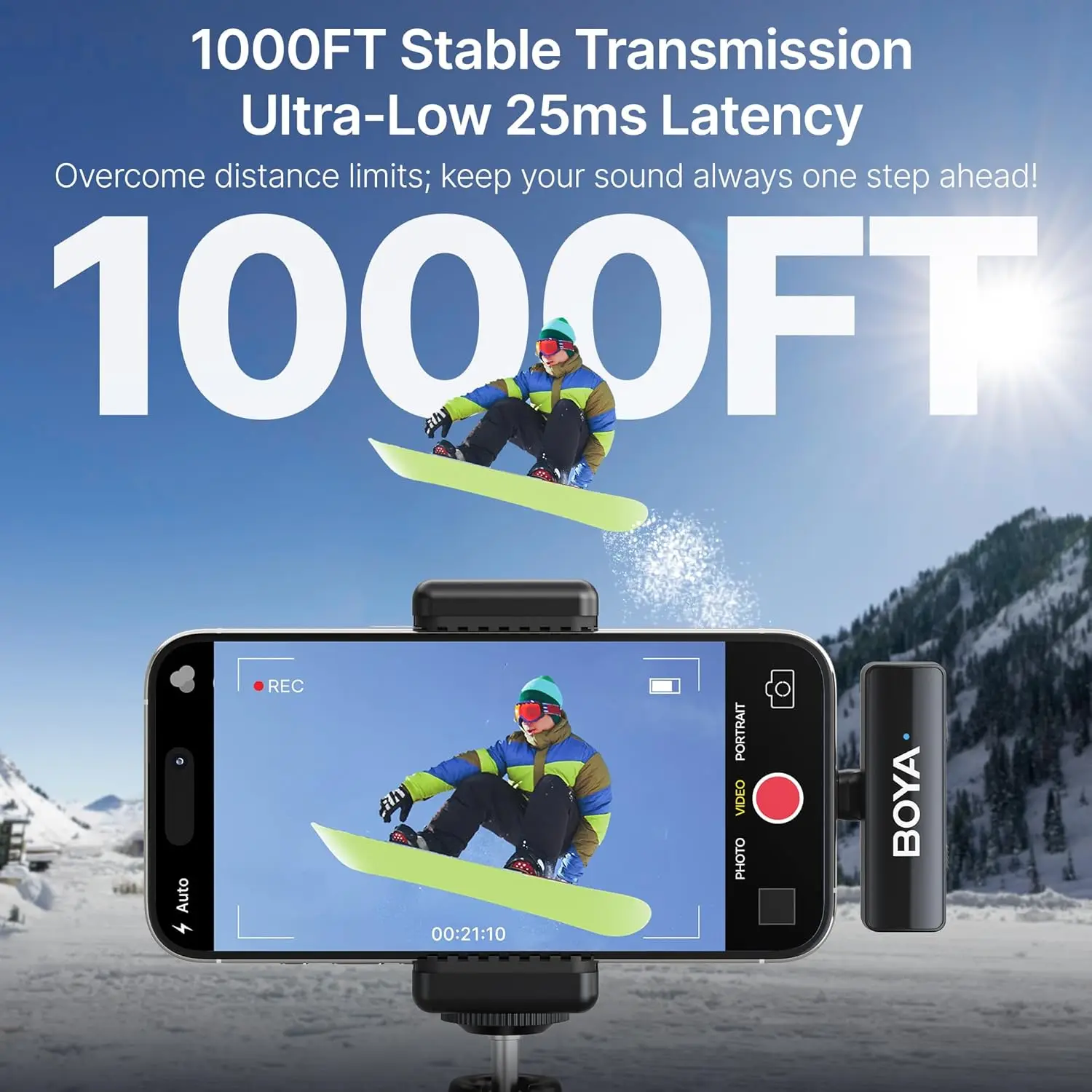 Wireless Lavalier Microphone Lavalier Microphone Wireless Microphone BOYA Wireless Lavalier Mic for Devices