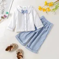 Spanish Baby Clothes Boy Gentleman Outfit Formal Children’s Kit Wear Boys Suits For Weddings Birthday Party Kids Top Pants Sets