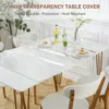 1.5mm thick 30 x 60 inch transparent tablecloth protective cover, PVC tablecloth for dining tables and writing desks 2