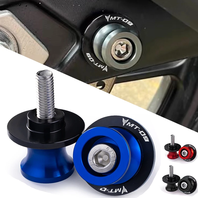 

For YAMAHA MT-09 Tracer MT 09 SP MT09 2017-2022 2023Accessories Motorcycle Swingarm Slider Spools Accessories 6MM Stand Screws