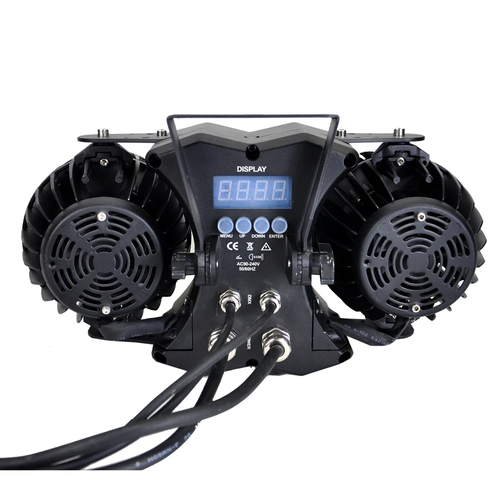 TIPTOP 야외 방수 LED 블라인더 조명, 따뜻한 흰색 차가운 흰색 픽셀 색상, IP65, 2 눈, DMX512 제어, 200W