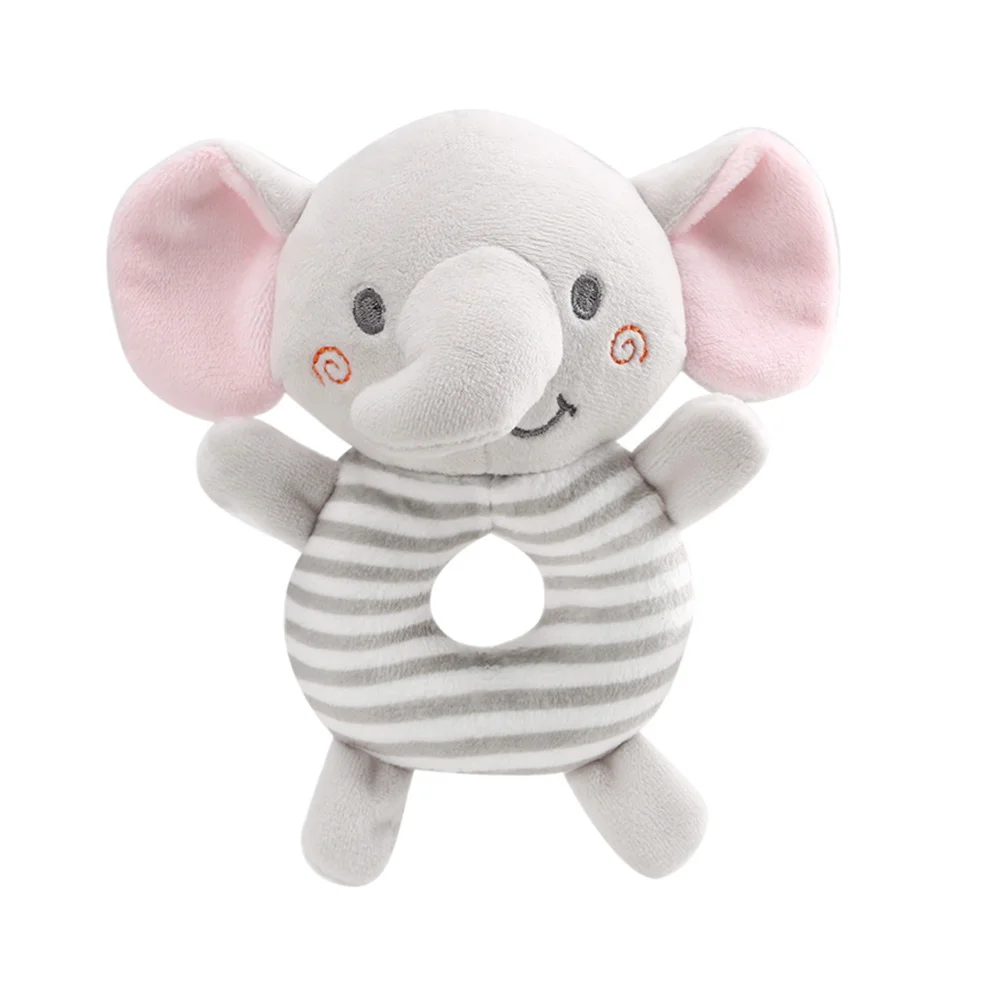 

Baby Pacify Toys Baby Hand Infant Plush Stuffed (Elephant)