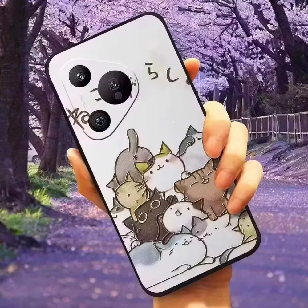 3D Flower Relief Silicone Emboss Back Cover - Soft Protective Cartoon Design
