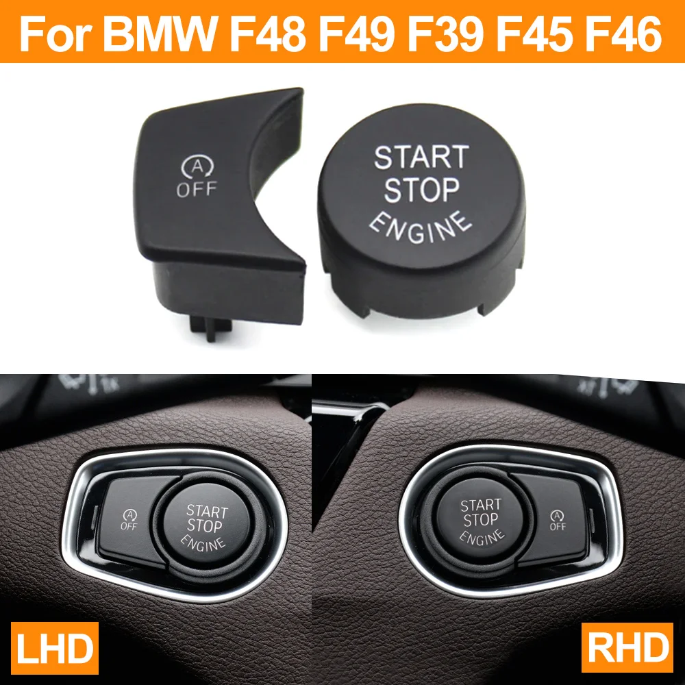 Car Start Button Cover LHD RHD Engine Start Stop Push Button for BMW X1 X2 2 Series