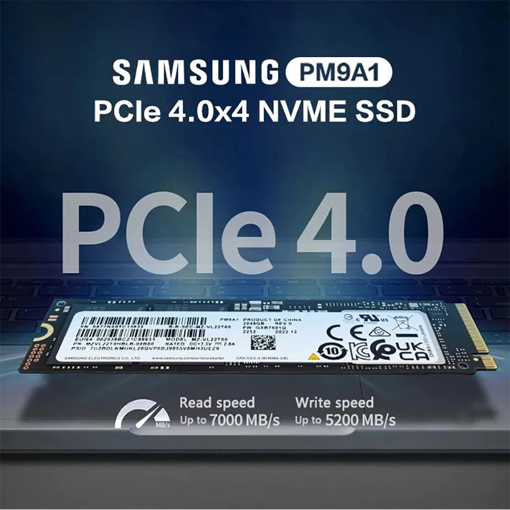 SAMSUNG-SSD-512GB-1TB-2TB-PM9A1-M-2-2280-NVMe-PCIe-4-0-Solid-State ...