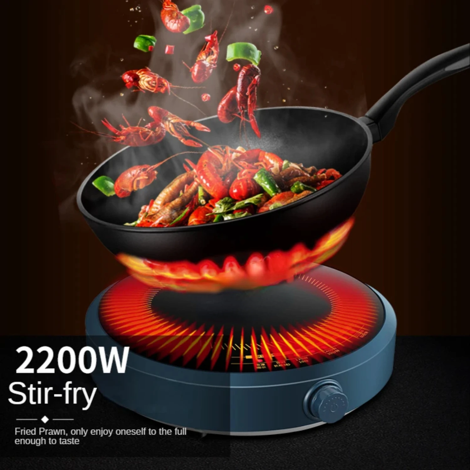 New NEW Advanced Technology Efficient Waterproof 2200W Induction Cooker-Intelligent Hot Pot Stove Cooktop Burner, Perfect for