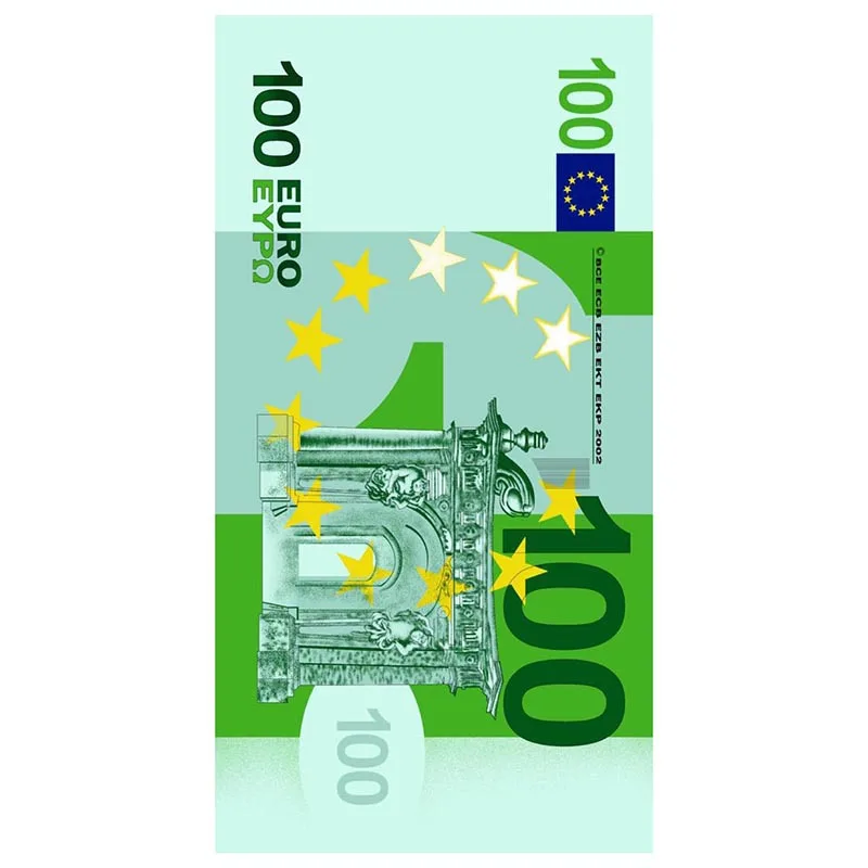 500 Euro Bill Money Printed Bathroom Bath Towel Shower Towel Super Soft Absorbent Microfiber Beach Towel Face Towel 3