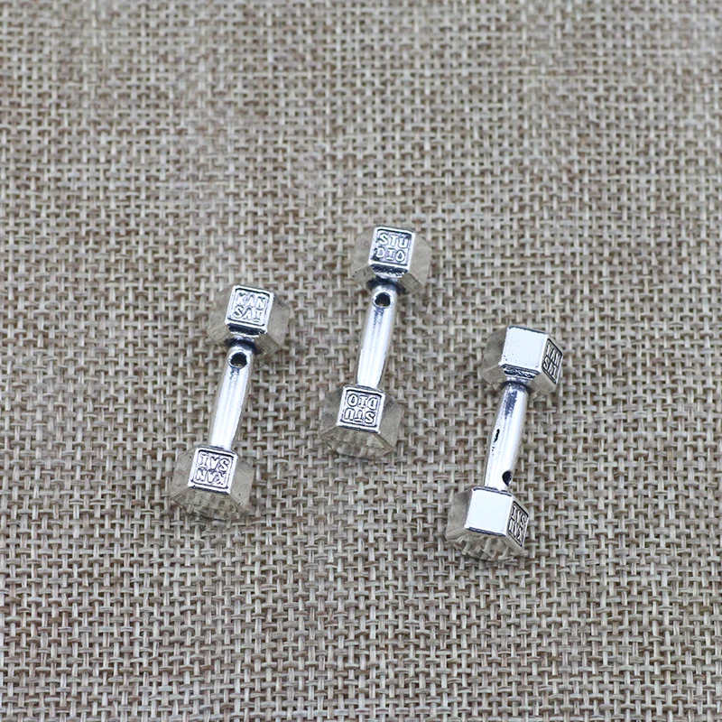 3 Pezzi 10*30Mm Più Nuovo Stile Argento Antico Colore Bilanciere Charms Ciondolo Accessorio Per La Creazione Di Gioielli Fai Da Te