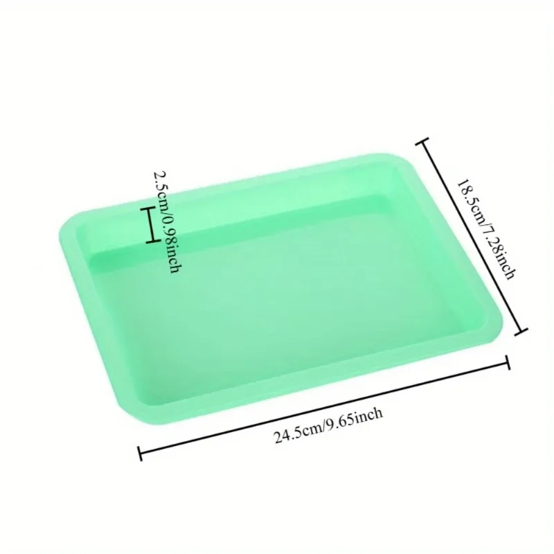 Set di 6 Vassoi in Plastica Colorati, Resistenti e Impilabili per Snack, Pasti, Arti e Mestieri, e Organizzazione Domestica - immagine 6