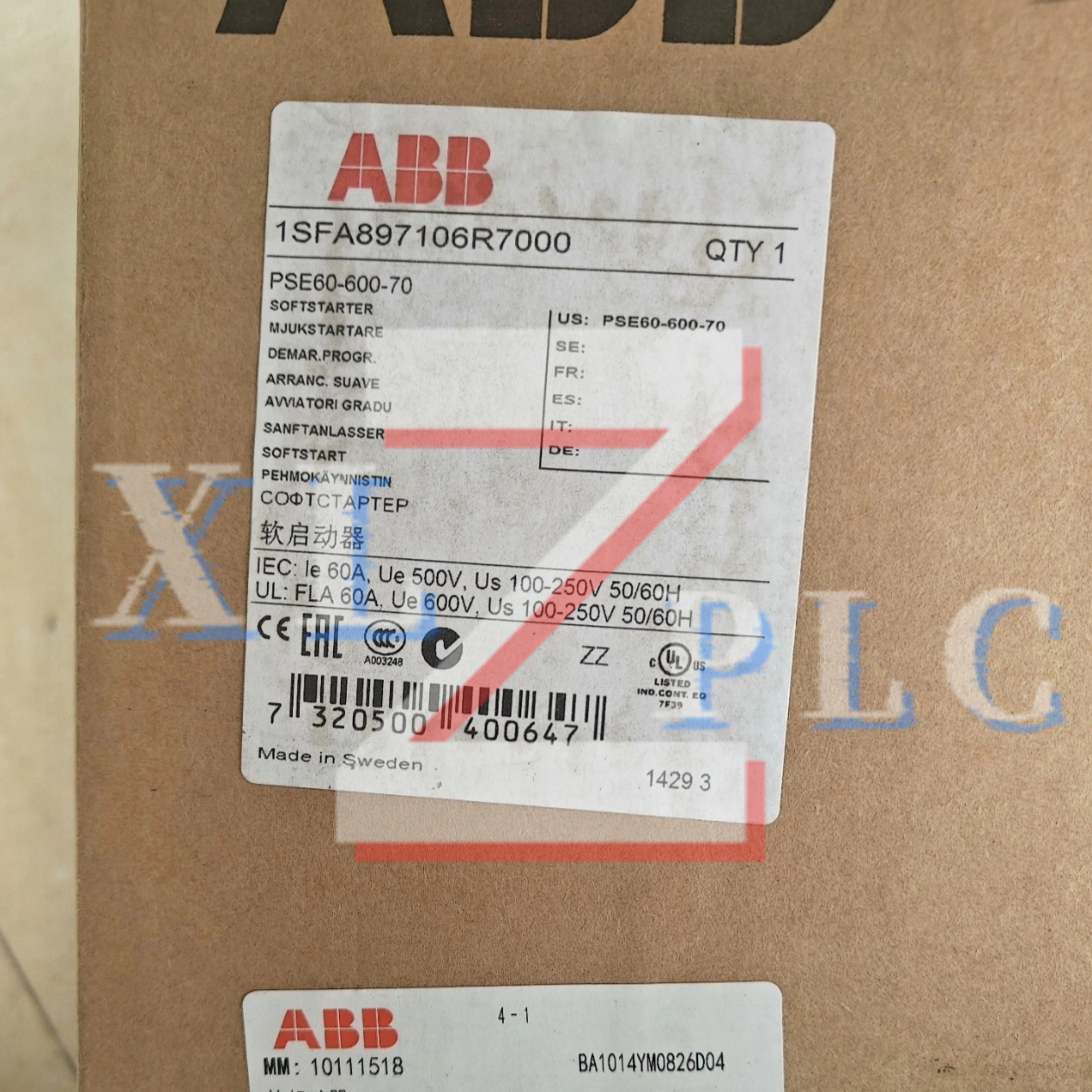 소프트 스타터 새  PSE60-600-70 30kw PSE72-600-70 37kw PSE85-600-70 45kw PSE105-600-70 55kw