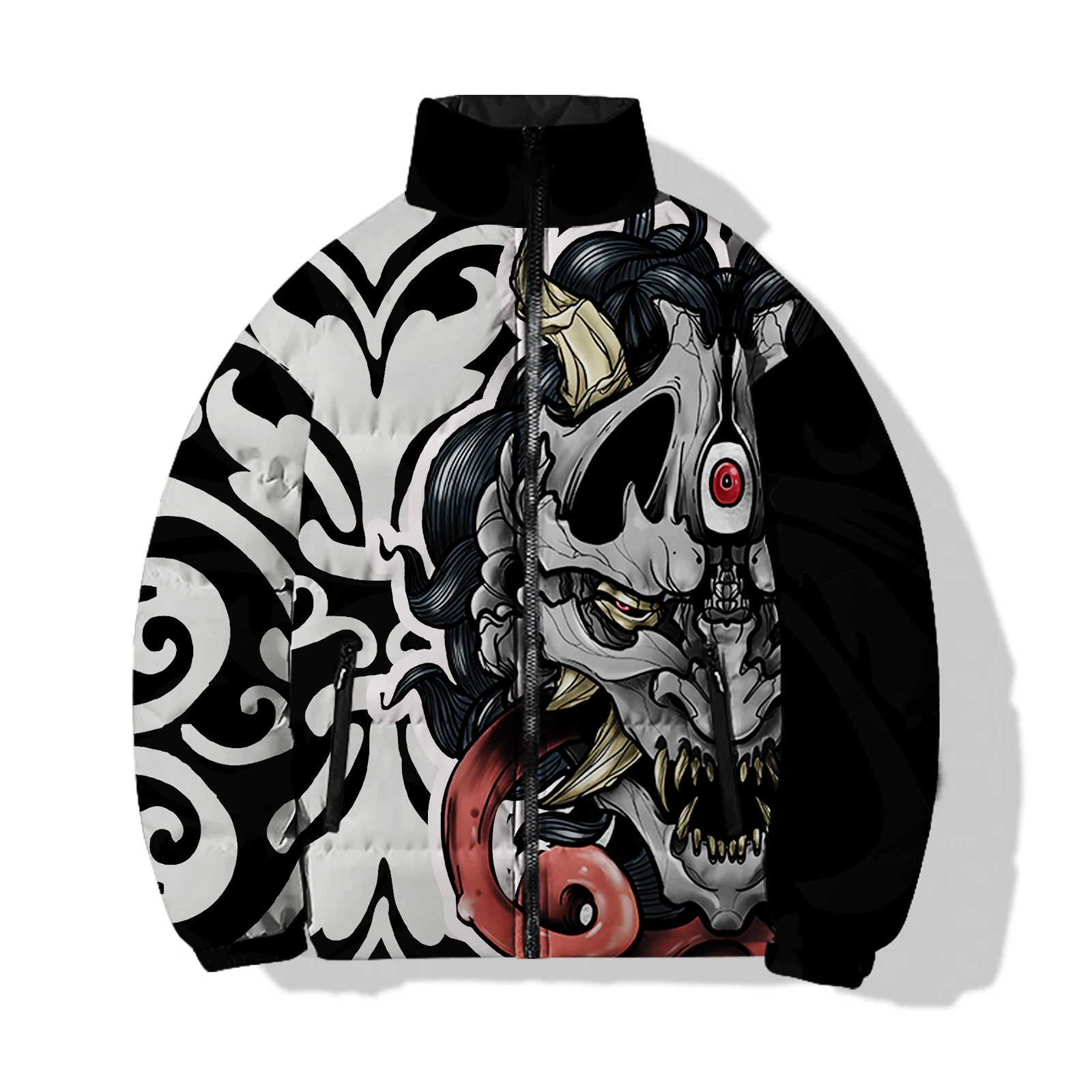 thumbnail image 1 of Chaquetas de invierno para hombre con relleno de muecas y diseño moderno y duradero para hombre Demon, abrigos de plumón cálidos, 1 of 4