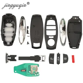 Keyforkess per il VW Volkswagen Touareg 2010-2014 HitagCVGA PCF7945AC Chip di 315Mhz 433Mhz 868Mhz Smart Auto A Distanza key Fob 3/4 Pulsanti 5 Keyforkess per il VW Volkswagen Touareg 2010-2014 HitagCVGA PCF7945AC Chip di 315Mhz 433Mhz 868Mhz Smart Auto A Distanza key Fob 3/4 Pulsanti - Jingyuqin per il VW Volkswagen Touareg 2010 2014 HitagCVGA PCF7945AC Chip di 315Mhz 433Mhz 868Mhz