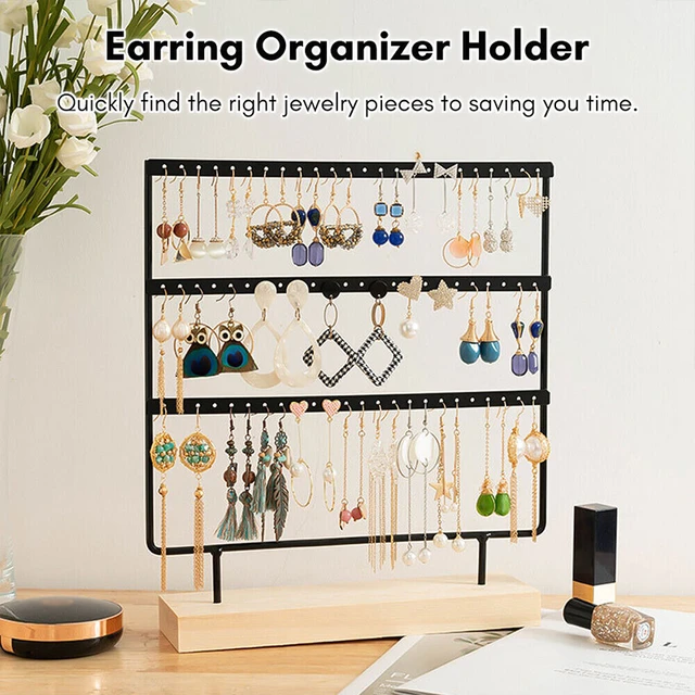 DIY Wood Earring Board: Jewelry Storage