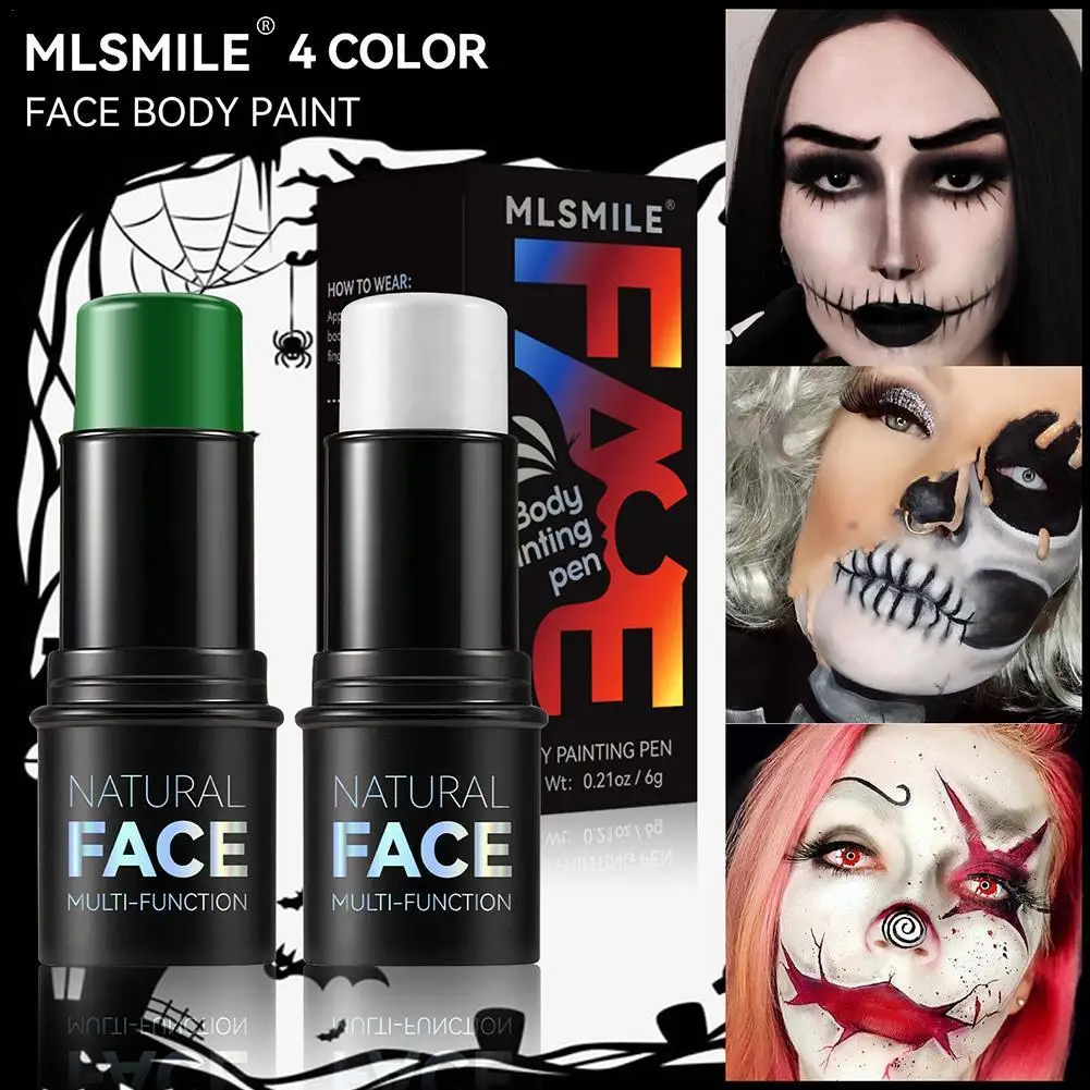 

Black Eyes Face Body Paint Stick Cream Makeup Pen Safe Lighweight Halloween Costume Party Sports Waterproof Maquiagem No Toxic