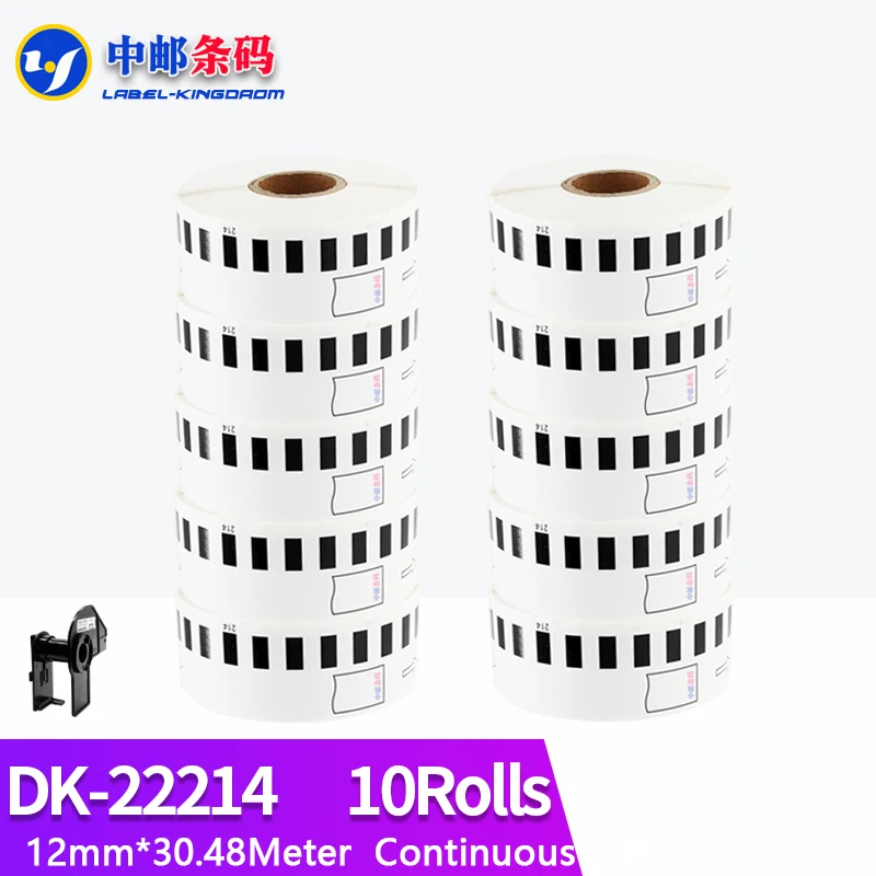 Etichette Continue BETCKEY Per Stampanti Brother - 10 Rotoli 62mm X 30.48m - Foto 7