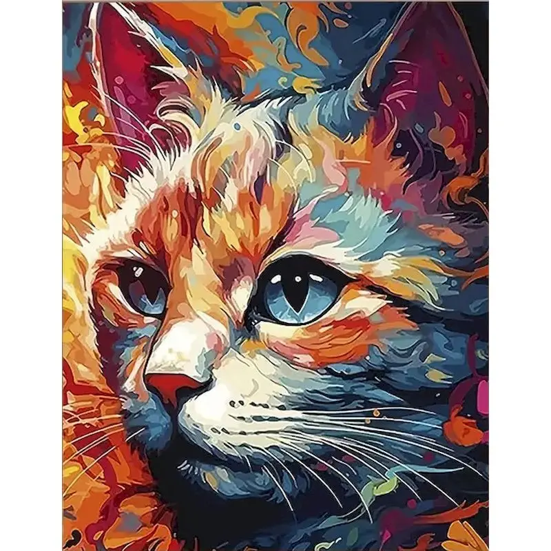Vibrant Animal-Themed DIY Acrylic Painting Kit - Ideal for Home Decoration and Art Gifts