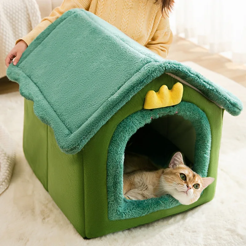 Title 3, Dog House Kennel Soft Pet Bed Small Cat Tent In...