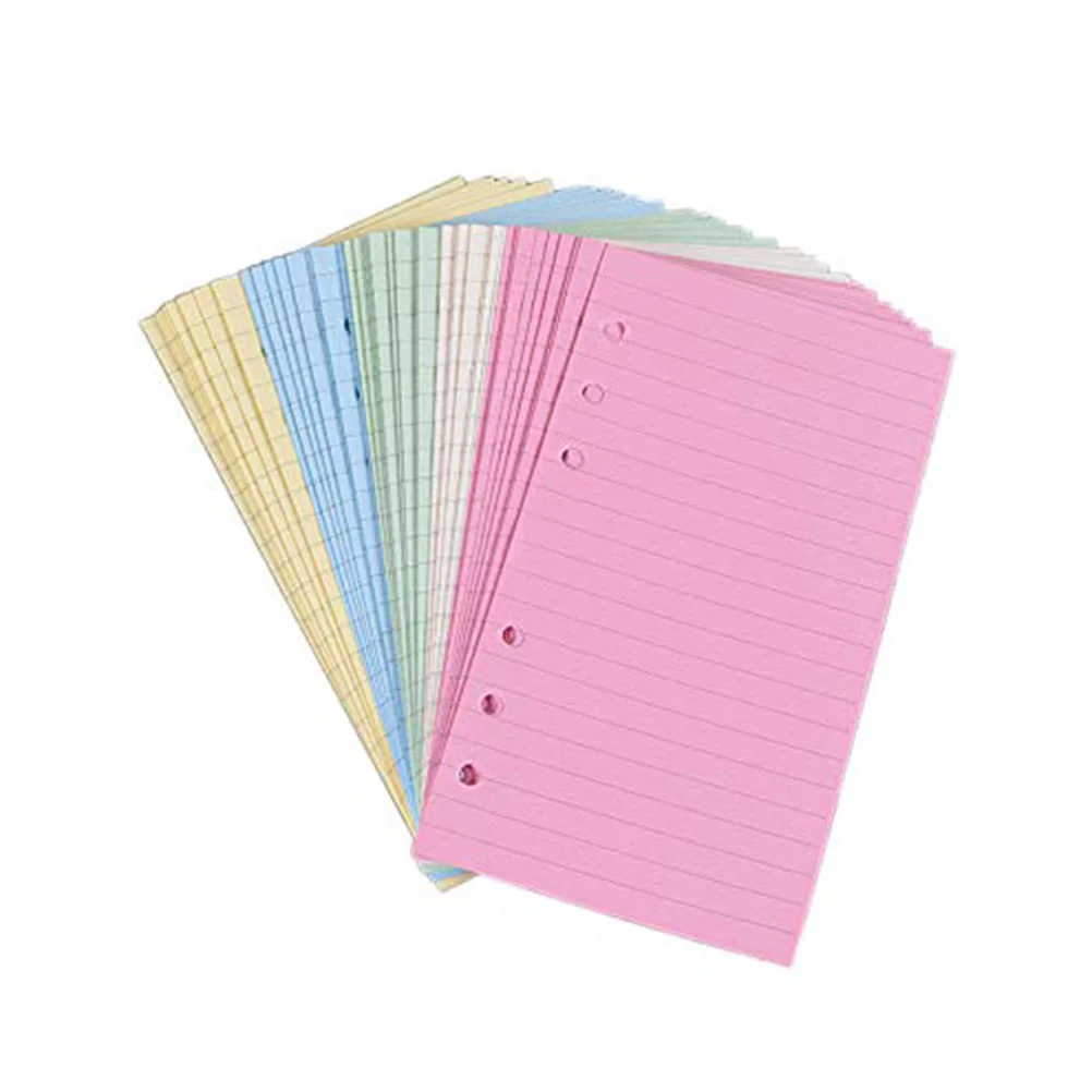 

50 Planner Filler Paper Loose- Leaf Schedule Papers 2021 Daily Appointment Planner Refillable Colored Paper Punched Inserts