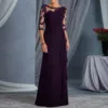 Elegant Dresses For Women Wedding Guest Cocktail Party Dress Sexy Lace Patchwork Prom Long Dresses Evening Gowns платье женское 2