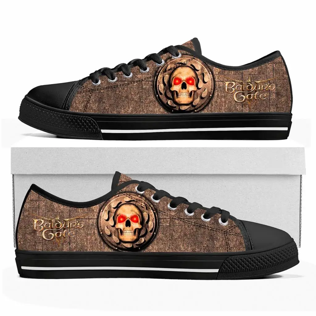 

Baldur's Gate Low Top Sneakers Cartoon Game Womens Mens Teenager High Quality Shoes Casual Fashion Tailor Made Canvas Sneaker