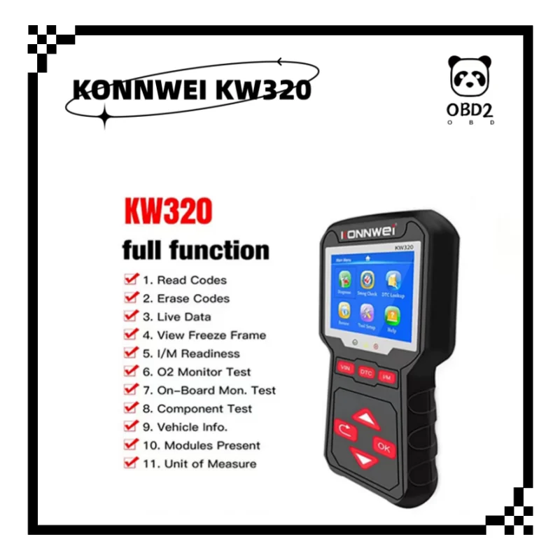 

KONNWEI KW320 Obd2 Car Scanner Obd Auto Tools Obd 2 Diagnostic Tool Car Code Reader KW208/KW850/KW650/KW510/KW310